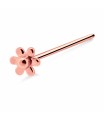 Flower Silver Straight Nose Stud NSKA-729